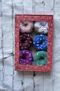 Donut Socks 6 Pairs Ladies Size 9-11 NIB - Picture 1 of 3