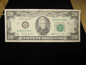 1990 Series Star Note $20 Twenty Dollar Bill Note VF-XF Condition. - Picture 1 of 18
