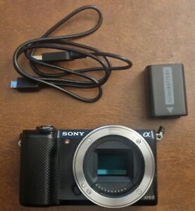 Sony Alpha A5000 20.1MP Digital Camera - Black (Body Only) 