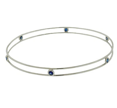 Brazalete Tiffany & Co. Elsa Peretti zafiro por yarda oro 18k Foto 1 de 3