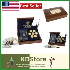Complete Franklin Mint Founding Fathers Coin Collection - Visual History Set - Picture 1 of 9