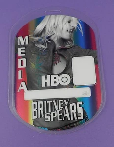 Britney Spears HBO Tour 2001/2  Backstage Media Pass - Unused Stock ! - Picture 1 of 1