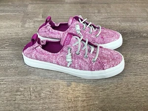 Sperry Womens Top Sider Size 7 M Shoes Crest EBB Sneaker Pink Stripe STS80098 - Picture 1 of 13