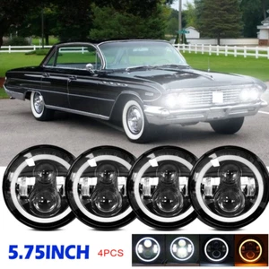 DOT 4PC 5.75 inch 5-3/4 LED Headlights Sealed For Buick Electra LeSabre Riviera - Bild 1 von 12