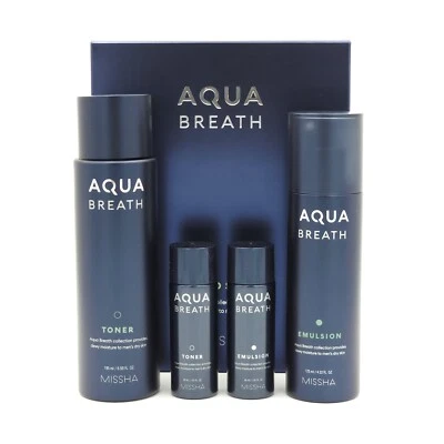 MISSHA For Men Aqua Breath 2pcs Duo Set Anti Aging Moisturizing K-Beauty - Image 1 of 4