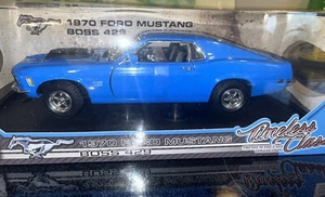 1970 MUSTANG BOSS 429 BLUE 1:18 DIECAST MODEL CAR MOTORMAX NEW BOXED 73100 - Picture 1 of 13