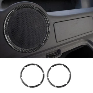 2Pcs Carbon Fiber Interior Rear Speaker Cover Trim For Nissan 350Z 2003-2009 - Picture 1 of 8