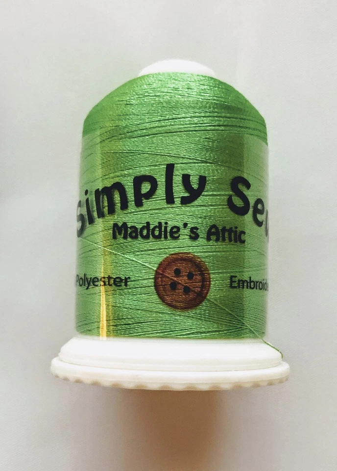 1100 Yards Lime Green Polyester Embroidery Sewing Thread FREE SHIPPING to US - Image 1 of 1