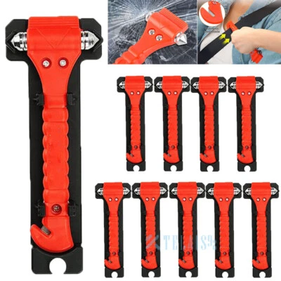Car Safety Hammer Window Glass Breaker Seat Belt Emergency Escape Cutter Tool US - Image 1 of 4