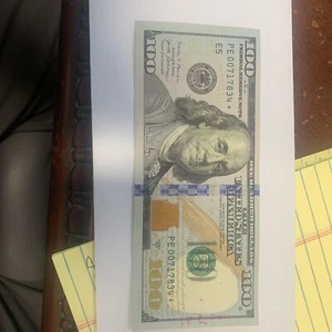 2017 E5 Richmond 100 STAR NOTE * Circulated U.S. 100 Dollar Note 2017 A - Bild 1 von 6