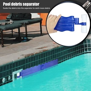 Skimmer de hojas de piscina manos libres, piscinas sobre el suelo y en el suelo, 6,7" - 4" (AZUL) - Imagen 1 de 9