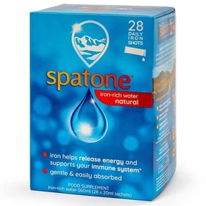 Spatone Natural Iron Supplement (28 Sachets), Daily Iron Rich Water Sachets - Picture 1 of 9
