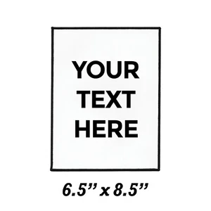 Iron On Patch With Your Text Custom Personal Custom 6.5"x8.5" Patch - Picture 1 of 7