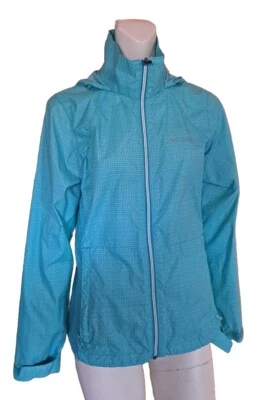 Chaqueta Columbia Cremallera Completa Lluvia Viento Con Capucha Nylon Para Mujer Talla S Verde Usada en Excelente Condición  Foto 1 de 4