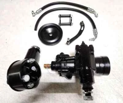 1958 to 1964 Chevy Impala Bel Air Power Steering Gear Box Upgrade Conversion Kit - Image 1 of 4