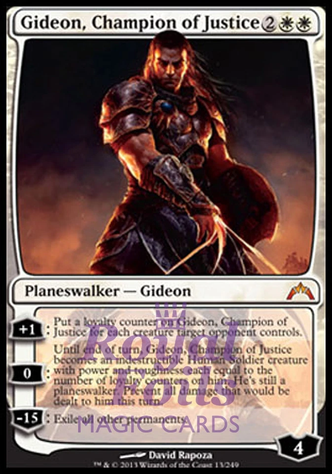Gideon, Champion of Justice 1x FOIL GTC MTG Gatecrash Mythic MINT white - Image 1 of 1