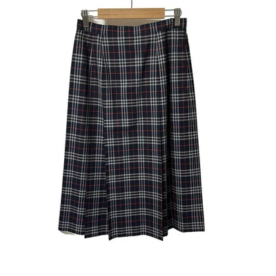 Auténtica falda para mujer Burberry - gris marino roja Foto 1 de 4