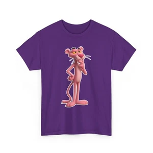 Pink Panter Grafik T-Shirt, Cartoon Figur T-Shirt, Spaß Freizeitkleidung, Geschenk [...] - Bild 1 von 29