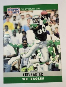 1990 Cris Carter Card #246 NFL Pro Set Philadelphia Eagles Football NM - Picture 1 of 4
