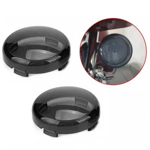 Classic Design Grey Lens Cover for Turn Signal Lights on Most Motorcycle Models - Picture 1 of 12