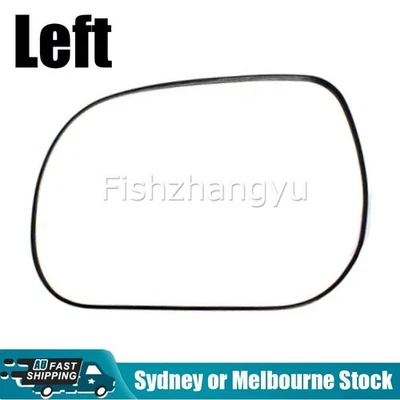 LEFT PASSENGER SIDE MIRROR GLASS FOR TOYOTA KLUGER 2007-2013 Convex With Base O - image 1 of 4