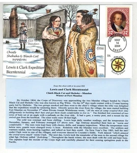 COLLINS HANDPAINTED LEWIS & CLARK WASHBURN NORTH DAKOTA MANDAN INDIAN CHIEFS #24 - Picture 1 of 1