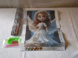 NEW 5D DIAMOND ART PAINTING KIT ANGEL SIZE 30 x  40cm. - Picture 1 of 2
