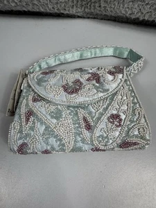 Cartera Moyna con Cuentas Pequeña 7” Correa Colorida También Con Cuentas Nueva con Etiqueta - Imagen 1 de 8