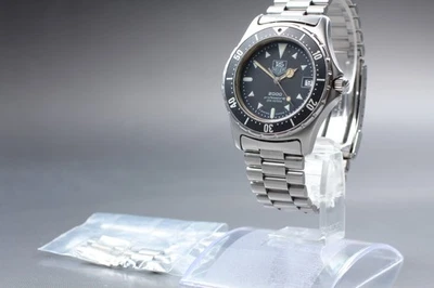 [Exc+5] TAG HEUER 2000 Professional 973.006 Black Date 200m Quartz Men's Watch - Image 1 of 4