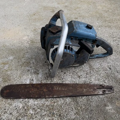 HOMELITE XL-12 Chain Saw with 16” Bar  *parts Or Repair - Image 1 of 4