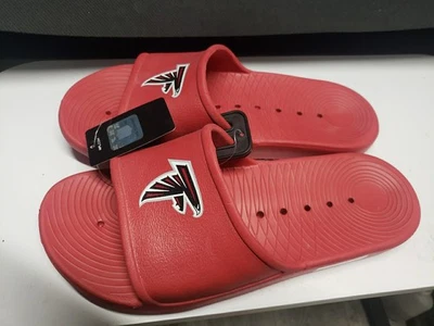 NUEVAS Sandalias Atlanta Falcons Para Hombre con Licencia Oficial Talla L (11-12) Foto 1 de 3