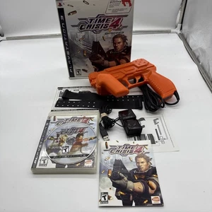 Time Crisis 4 + GunCon3 PS3 (Sony PlayStation 3, 2007) CIB Completo con Sensores - Imagen 1 de 16