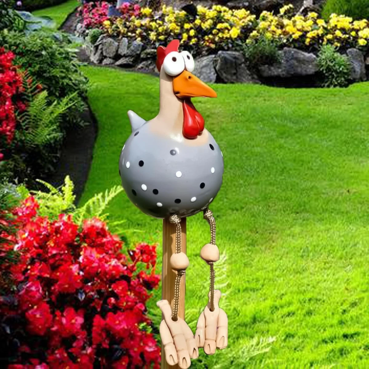 PETSTIBLE Garten-Ente Aus Acryl Als Deko – Süßer Gartenstecker Für Draußen