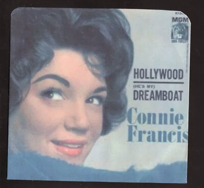 Connie Francis He's My Dreamboat Hollywood 1961 Vinyl 45 with Picture Sleeve - Image 1 of 4