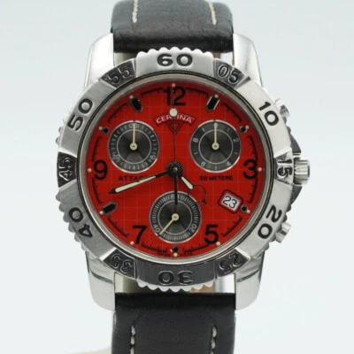 Certina Quartz Chrono Men Watch 39mm Steel Nice Condition 542.1092 - Image 1 of 4