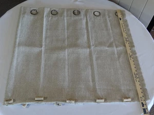 Modern Tan Khaki Valance Grommet Window Treatments with cork Kitchen 52 x 31 New - Picture 1 of 10