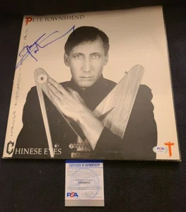 PETE TOWNSHEND SIGNED CHINESE EYES VINYL THE WHO PSA/DNA AUTHENTICATED #AH48653 - Picture 1 of 4