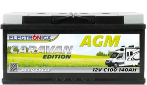 Electronicx Caravan Edition Batterie AGM 140 AH 12V Wohnmobil Boot Versorgung - Bild 1 von 6