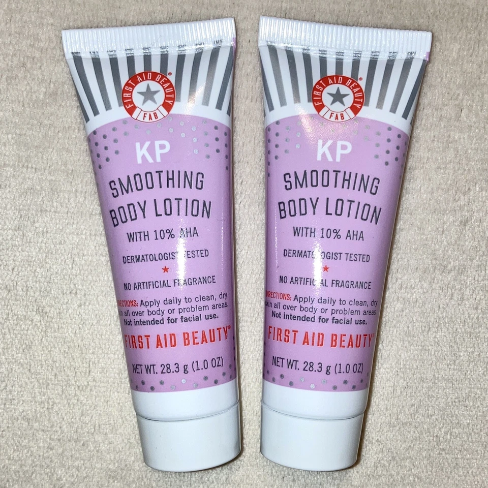 2x Loção Corporal Suavizante FAB First Aid Beauty KP com 10% AHA MINI 1oz, 28,3g Nova Sem Caixa - Imagem 1 de 1