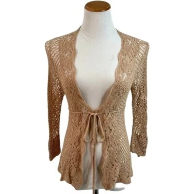 Vintage Victoria’s Secret Angels Collection Beige Crochet Cardigan - Image 1 of 4