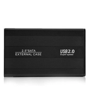USB 2.0 SATA Hard Drive Enclosure HDD 2.5 inch External Case Caddy UK Black UF - Picture 1 of 2