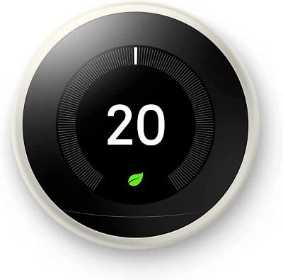 Google Nest Learning Thermostat - Works with Alexa - White (T3017US) (C1) - Image 1 of 4