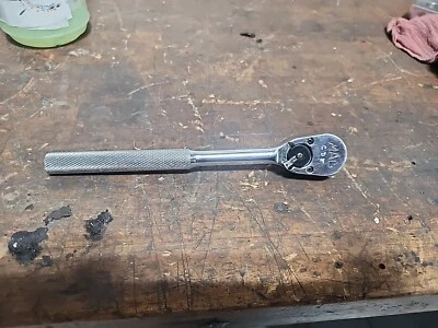 Mac Tools USA 3/8" Drive Ratchet Knurled Pear-Head 8" XR8K Nice Tool No Abuse - Image 1 of 4