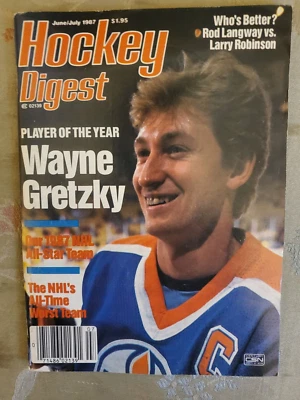 1987 JUNE JULY Hockey Digest magazine Wayne Gretzky Edmonton Oilers GOOD - Image 1 of 2