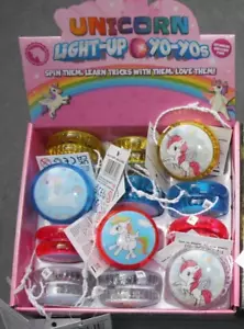 Unicorn Light Up Yoyo 5,5 cm, Responsive Kunststoff Yoyo WD Schnur, Partytasche Füllstoff - Bild 1 von 1