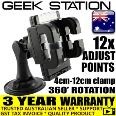 Car Windscreen phone holder suction for iPhone 8 X 11 12 13 Samsung s10 s20 s21 - Image 1 of 4