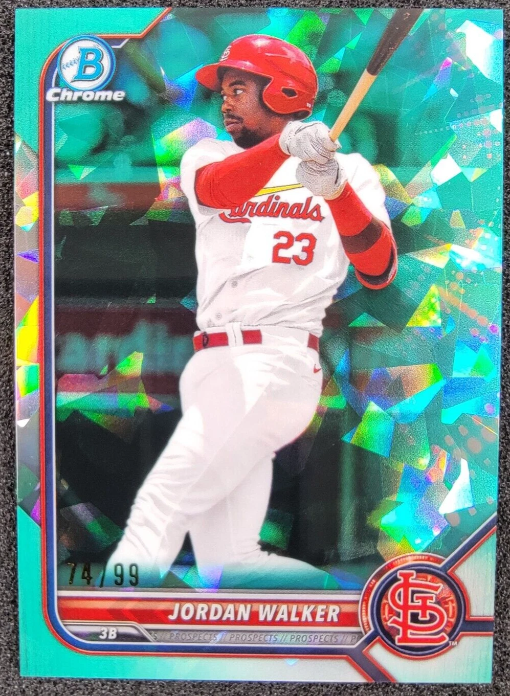 2022 Bowman Chrome Sapphire Jordan Walker Aqua Refractor /99  #BCP-221
