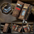 For Samsung Galaxy S24 Ultra S23 S22 Flip Leather Zipper Card Wallet Phone Case