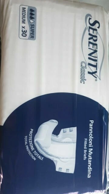 Serenity Classic 30 Pannoloni a Mutandina per Adulti Misura L