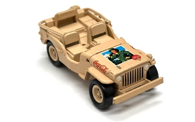 Johnny Lightning Coca Cola #12 Calendar Girl Series Military Willys Jeep  - Image 1 of 4